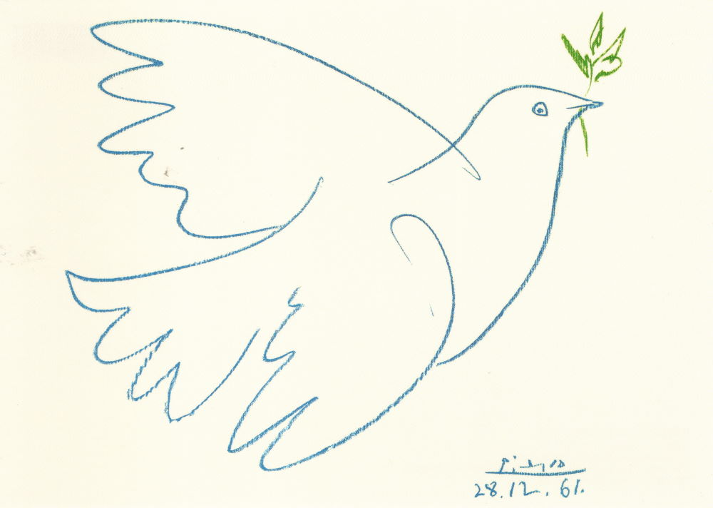Kunstkarte Pablo Picasso "Colombe bleue" Kunstkarte Pablo Picasso "Colombe bleue"
