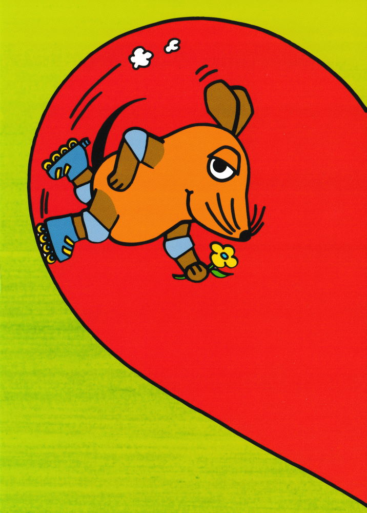 Postkarte "Sendung mit der Maus: Starschnitt Herz I"