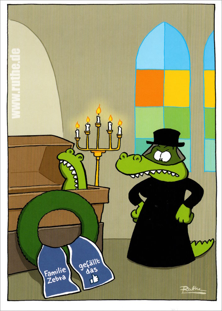 Postkarte Ralph Ruthe "Familie Zebra gefällt das." Postkarte Ralph Ruthe "Familie Zebra gefällt das."