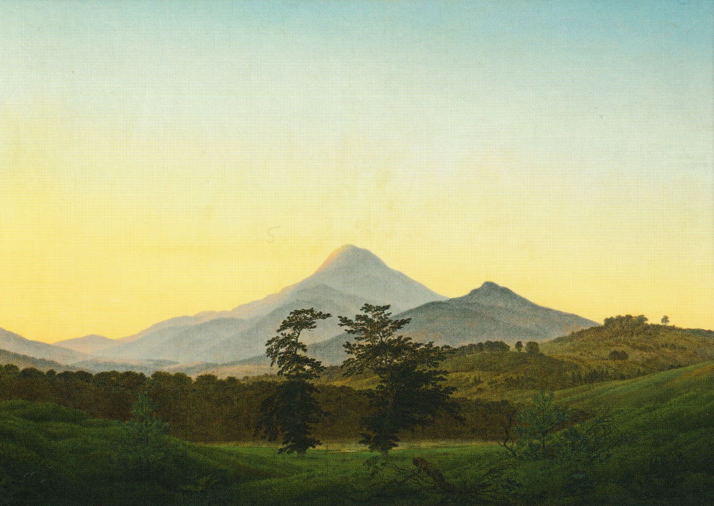 Kunstkarte Caspar David Friedrich "Böhmische Landschaft"