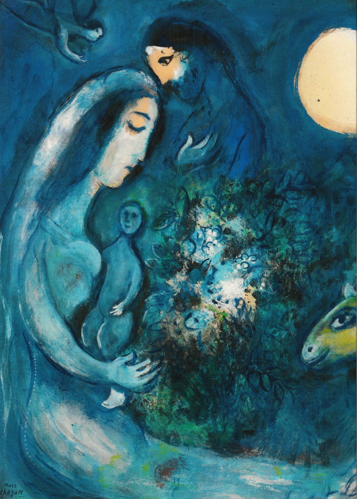 Kunstkarte Marc Chagall "Die Familie" Kunstkarte Marc Chagall "Die Familie"
