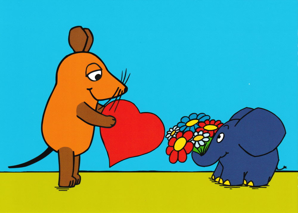 Postkarte "Sendung mit der Maus: Liebesmaus" Postkarte "Sendung mit der Maus: Liebesmaus"