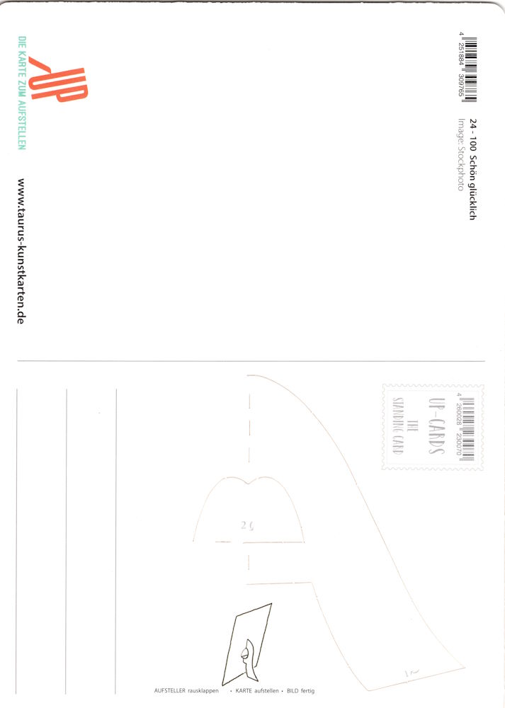 Up-Card - Die Karte zum Aufstellen "Du bist am schönsten, wenn ..." (Rückseite mit Aufsteller)