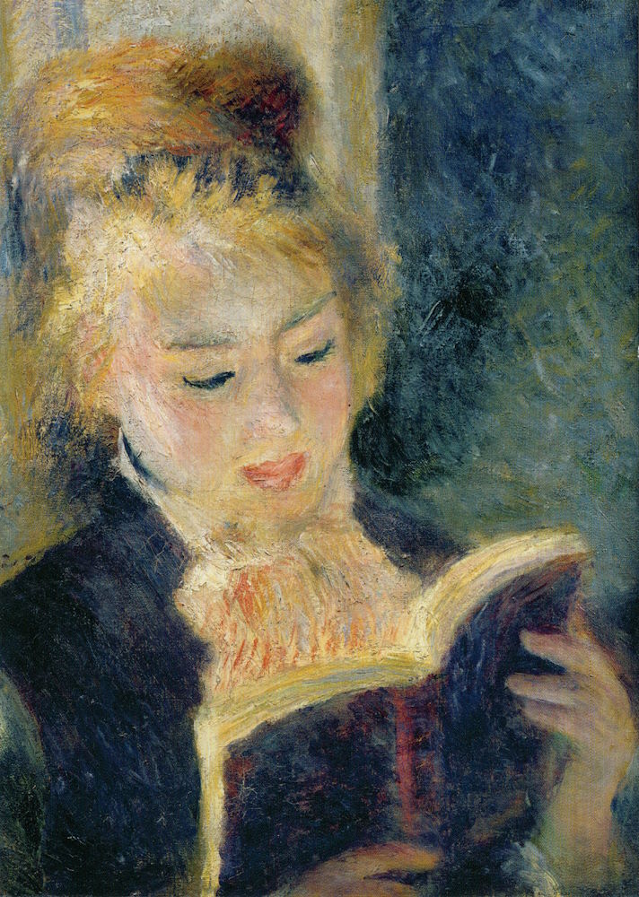 Kunstkarte Pierre Auguste Renoir "Lesendes Mädchen" Kunstkarte Pierre Auguste Renoir "Lesendes Mädchen"