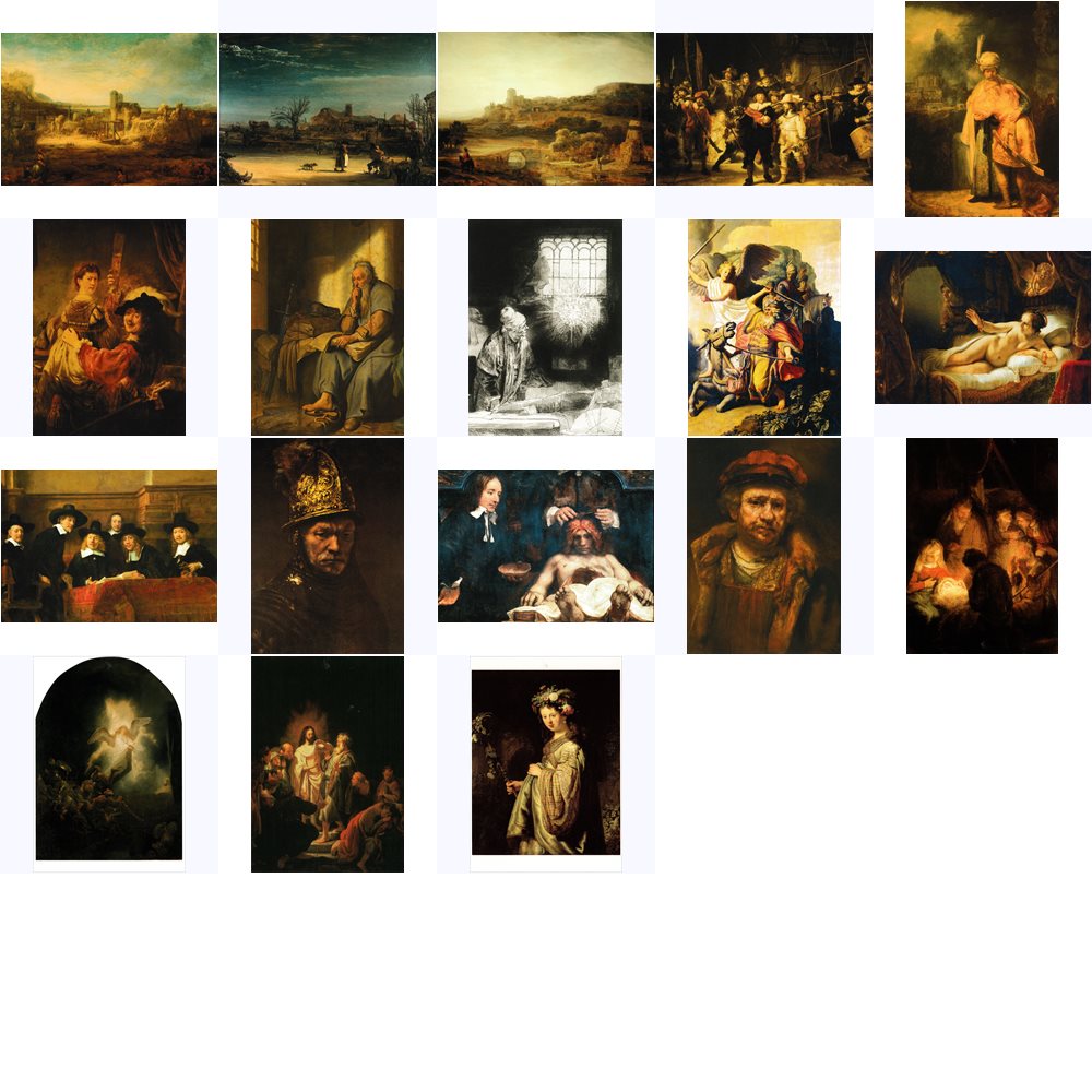 Kunstkarten-Komplett-Set Rembrandt van Rijn