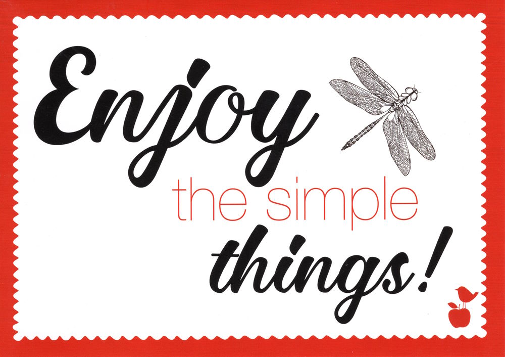 Postkarte "Enjoy the simple things!"
