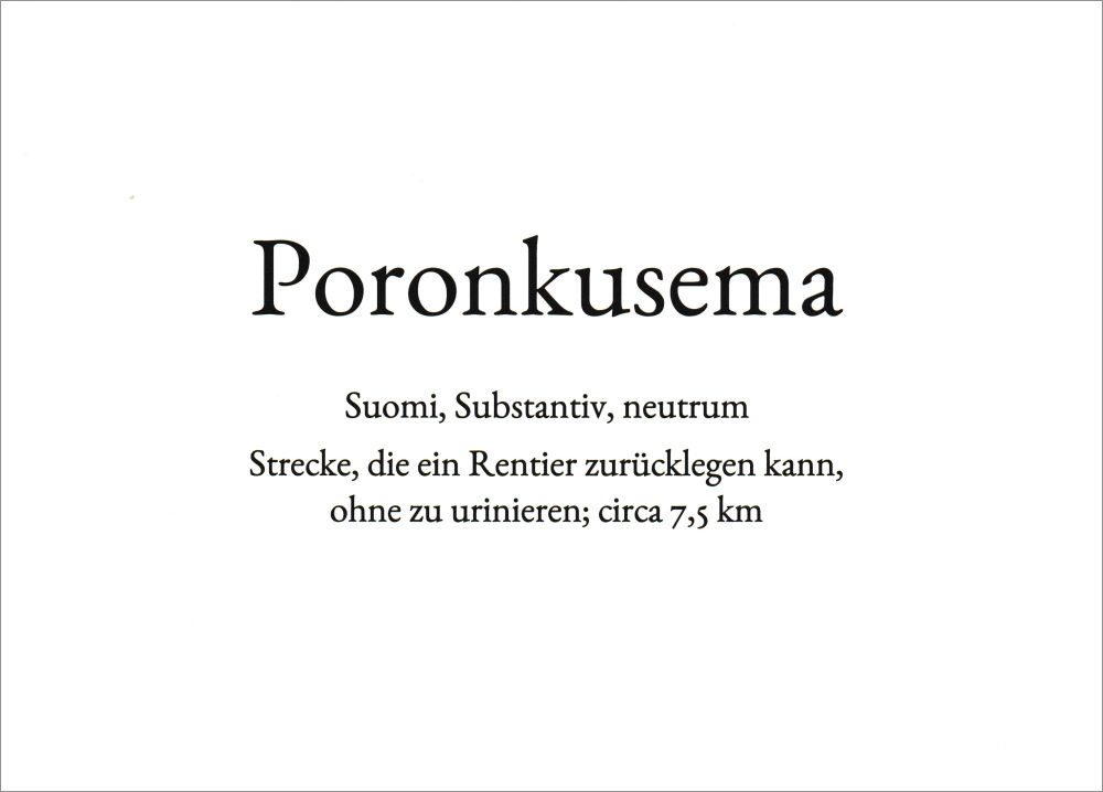Wortschatz-Postkarte "Poronkusema"