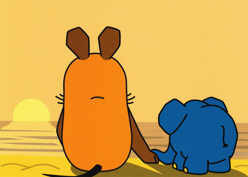 Postkarte "Sendung mit der Maus: Sonnenuntergang" Postkarte "Sendung mit der Maus: Sonnenuntergang"