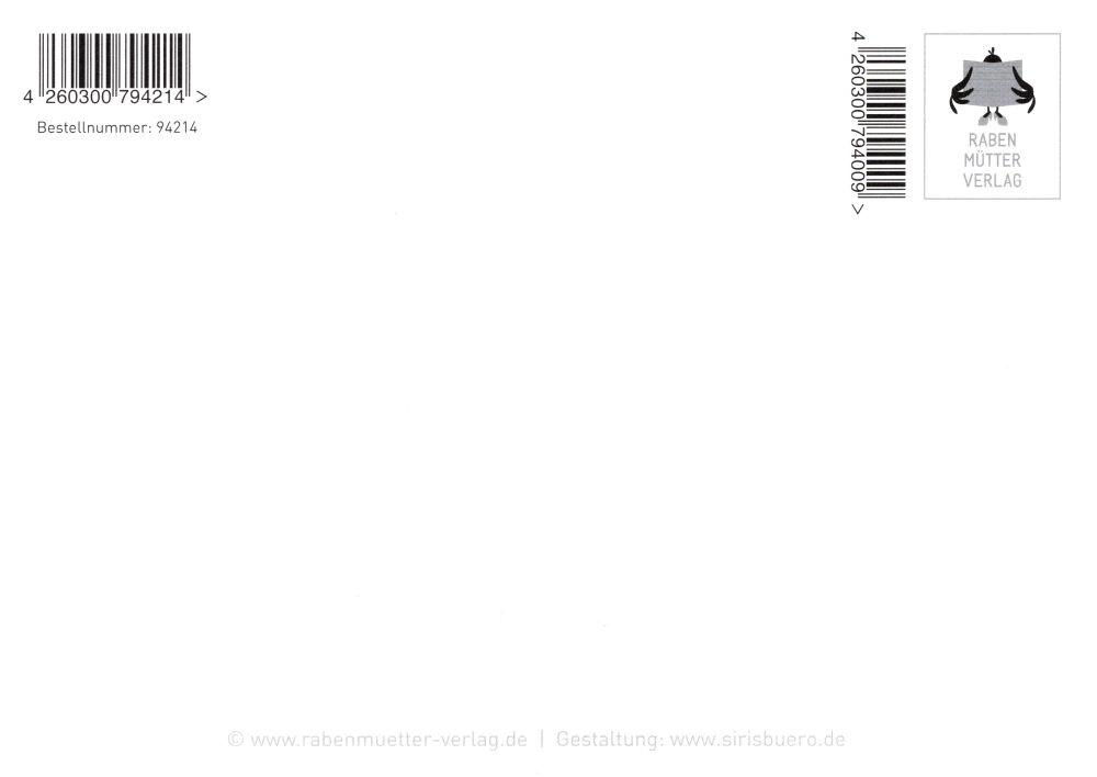 Postkarte "Ich bin nicht planlos, sondern erlebnisoffen." (Rückseite)