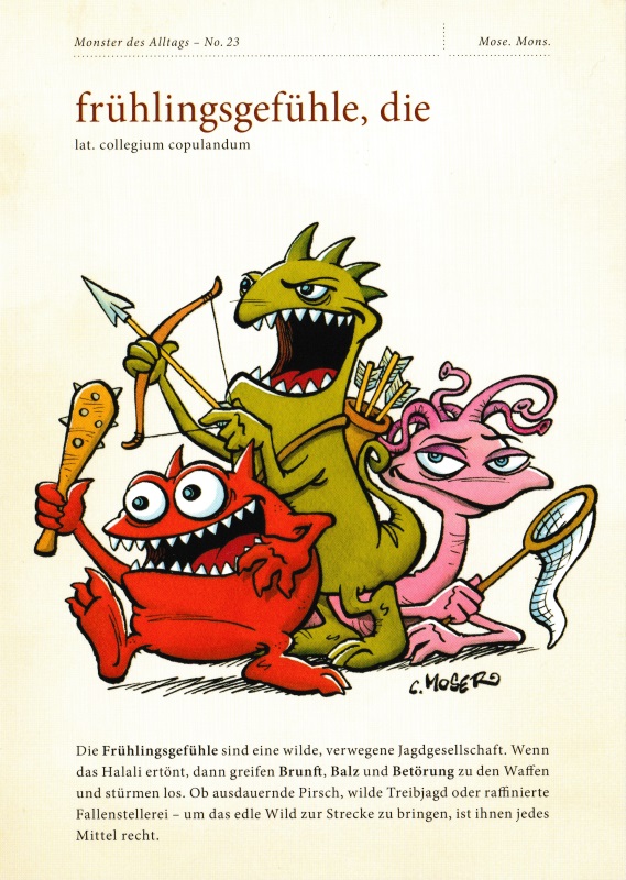 Postkarten-Set mit den Karten No. 21 bis 30 der "Monster des Alltags"-Serie
