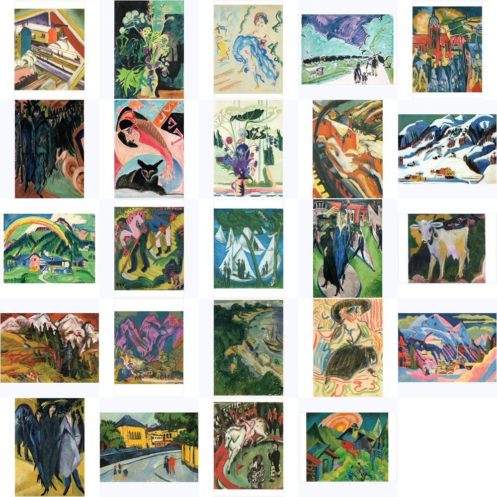 Kunstkarten-Komplett-Set Ernst Ludwig Kirchner