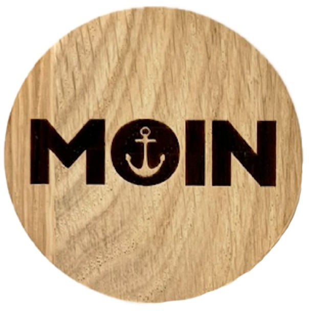 Holzmagnet "Moin"