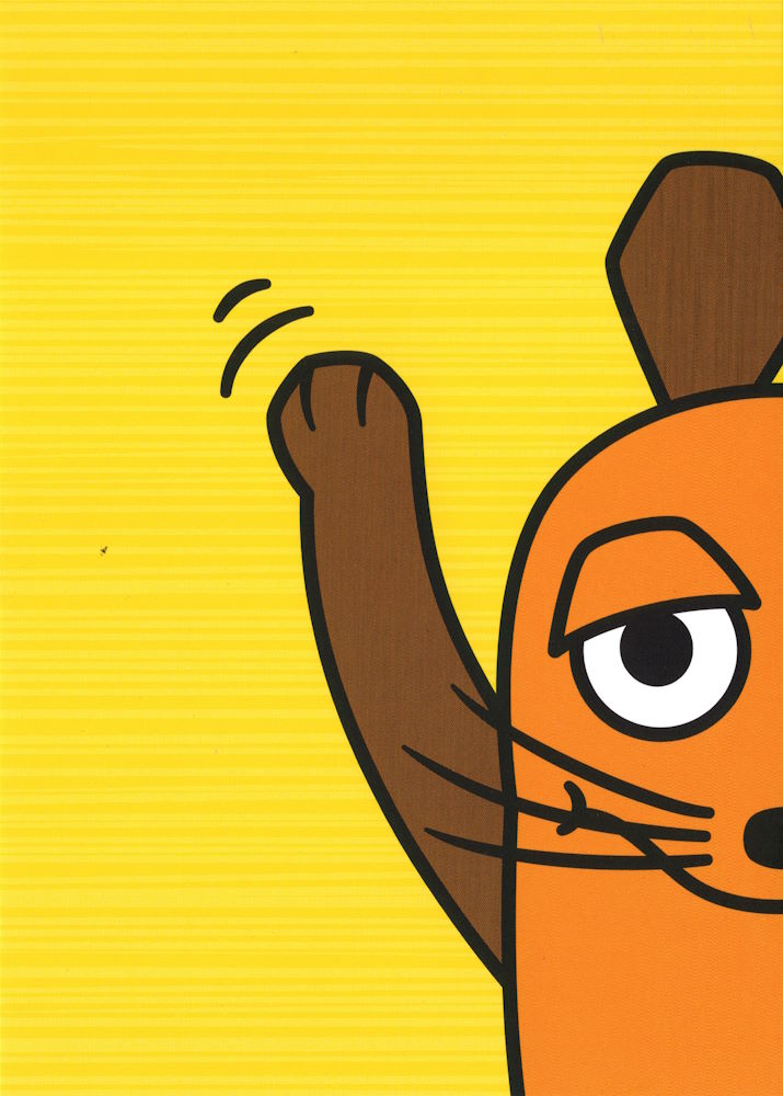 Postkarte "Sendung mit der Maus: Starschnitt Tanzende Maus I" Postkarte "Sendung mit der Maus: Starschnitt Tanzende Maus I"