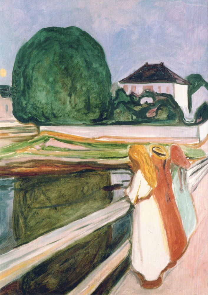 Kunstkarte Edvard Munch "Weiße Nacht"