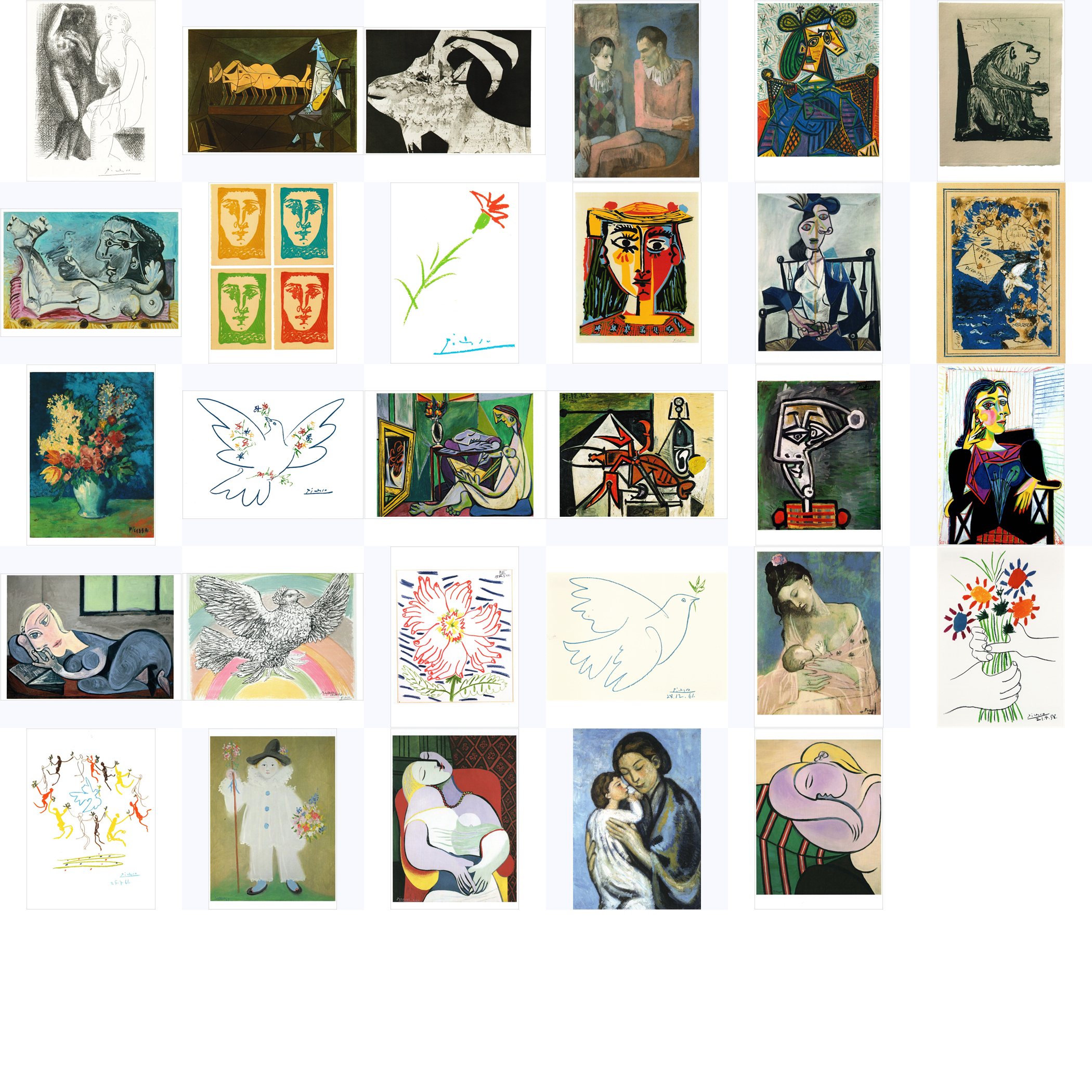 Kunstkarten-Komplett-Set Pablo Picasso