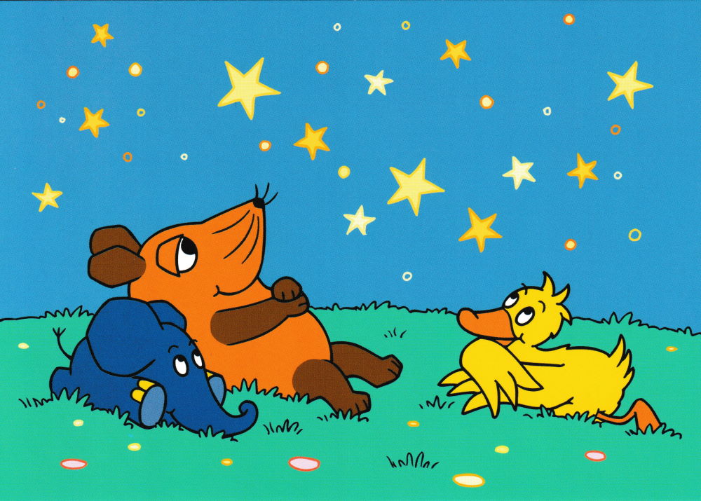 Postkarte "Sendung mit der Maus: Sternenhimmel" Postkarte "Sendung mit der Maus: Sternenhimmel"