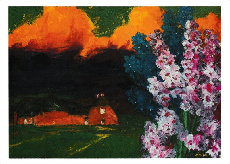 Kunstkarte Emil Nolde "Schwüler Abend" Kunstkarte Emil Nolde "Schwüler Abend"