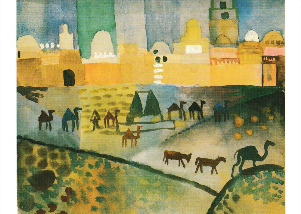 Kunstkarte August Macke "Kairouan I"