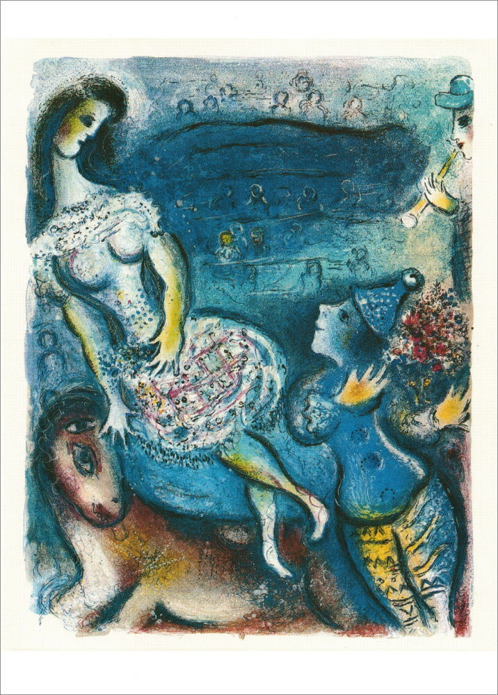 Kunstkarte Marc Chagall "Der Zirkus"