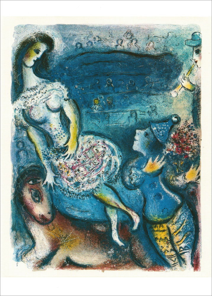 Kunstkarte Marc Chagall "Der Zirkus" Kunstkarte Marc Chagall "Der Zirkus"