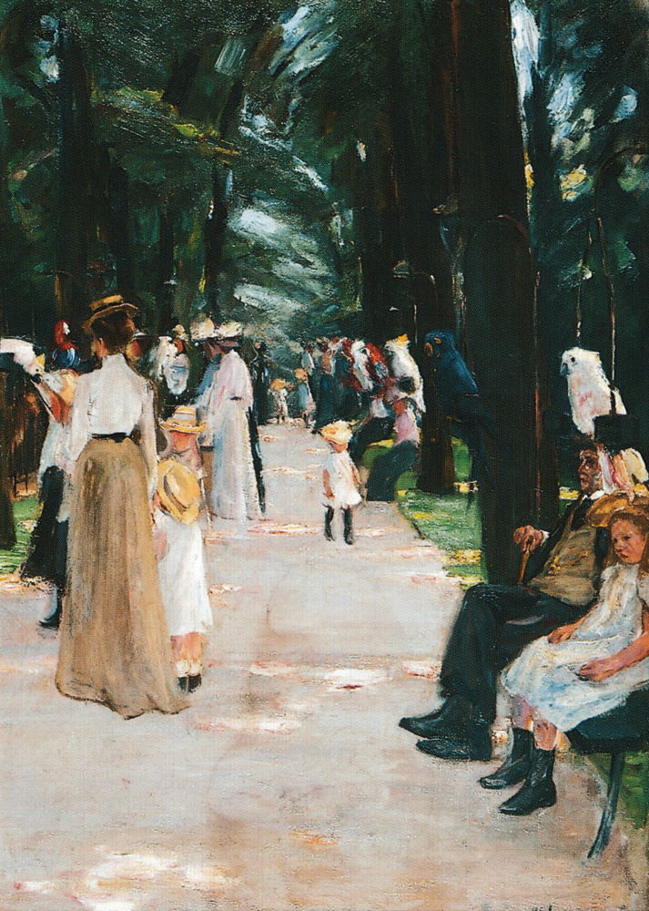 Kunstkarte Max Liebermann "Papageienallee" Kunstkarte Max Liebermann "Papageienallee"