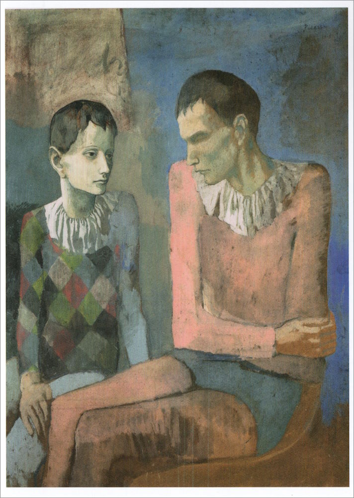 Kunstkarte Pablo Picasso "Akrobat und junger Harlekin" Kunstkarte Pablo Picasso "Akrobat und junger Harlekin"