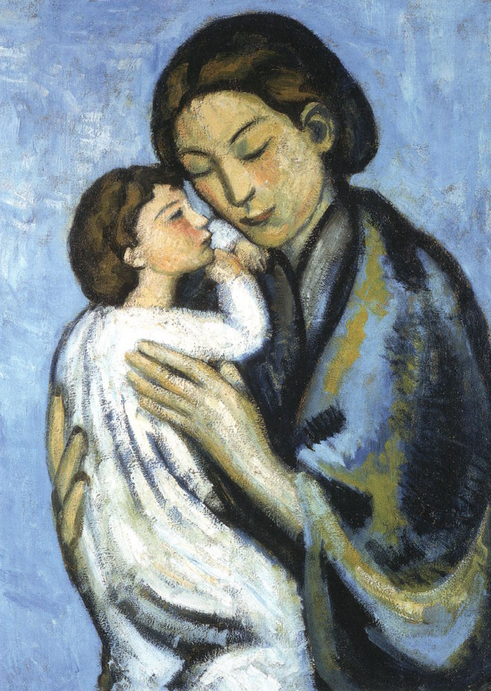 Kunstkarte Pablo Picasso "Mutter mit Kind" Kunstkarte Pablo Picasso "Mutter mit Kind"