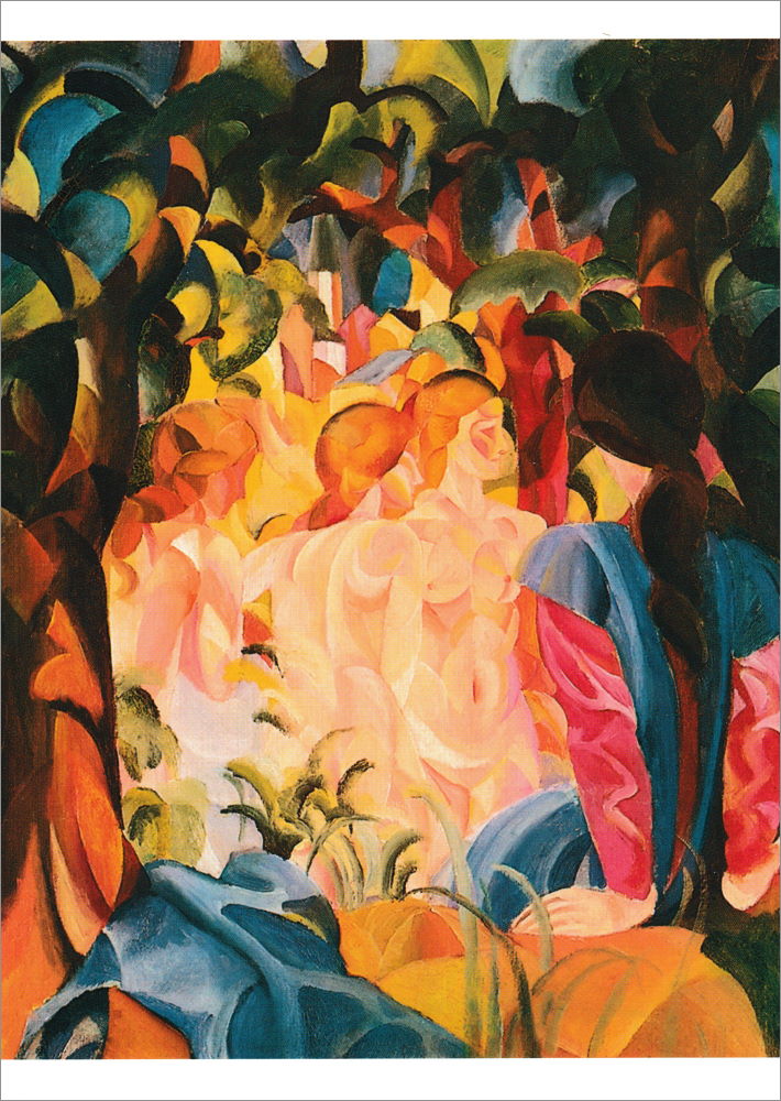 Kunstkarte August Macke "Badende Mädchen" Kunstkarte August Macke "Badende Mädchen"