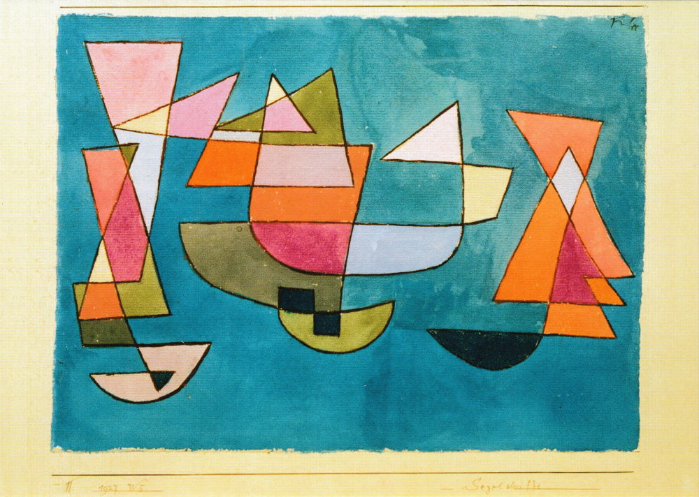 Kunstkarte Paul Klee "Segelschiffe" Kunstkarte Paul Klee "Segelschiffe"