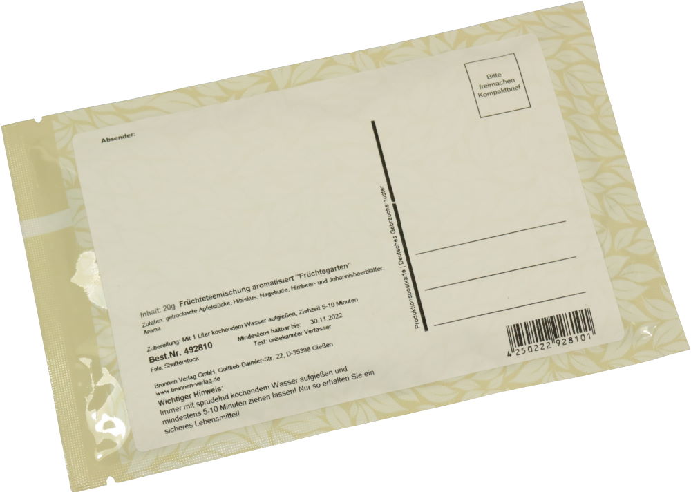 Tee-Postkarte "Wenn man zu viel nachdenkt, erschafft man Probleme, die es ..."