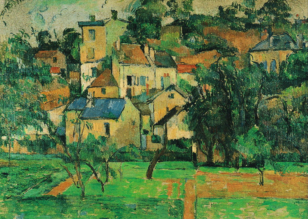 Kunstkarte Paul Cézanne "Die Eremitage in Pontoise"