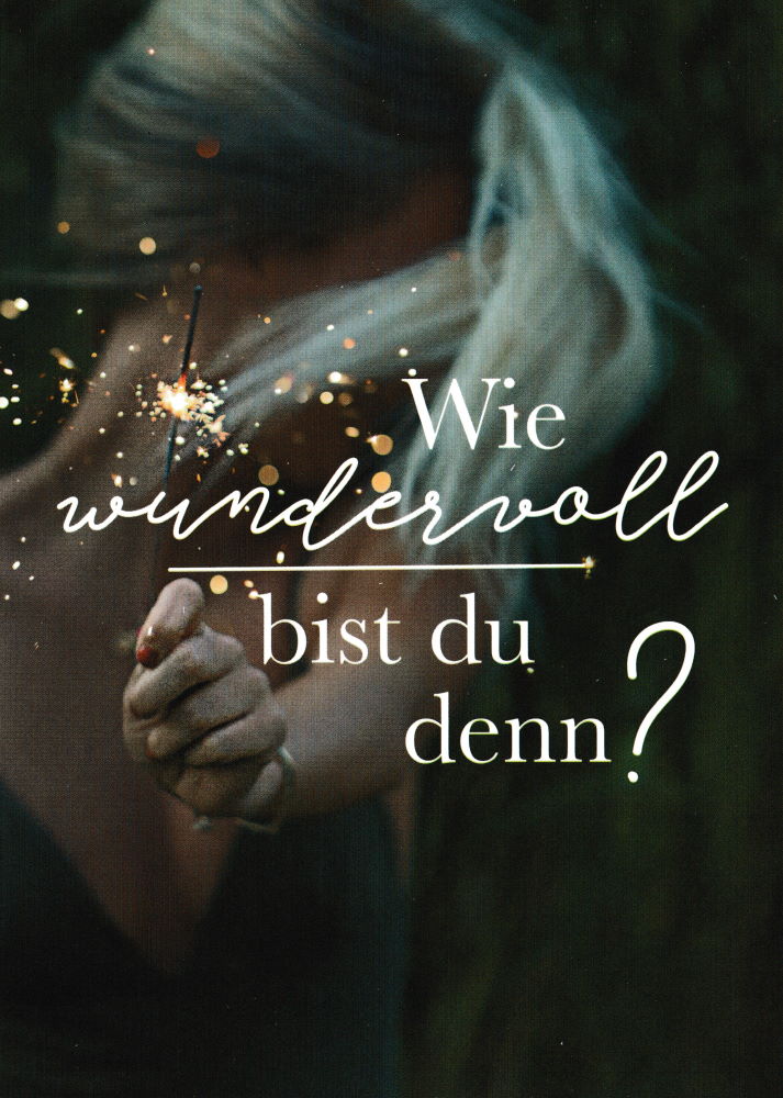 Postkarte "Wie wundervoll bist du denn?" Postkarte "Wie wundervoll bist du denn?"