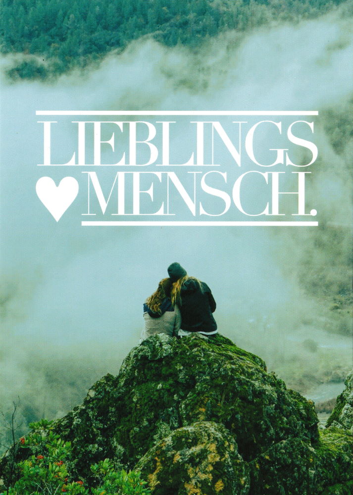 Postkarte "LIEBLINGS?MENSCH." Postkarte "LIEBLINGS♥MENSCH."