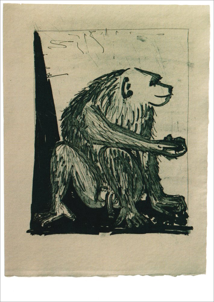 Kunstkarte Pablo Picasso "Affe" Kunstkarte Pablo Picasso "Affe"
