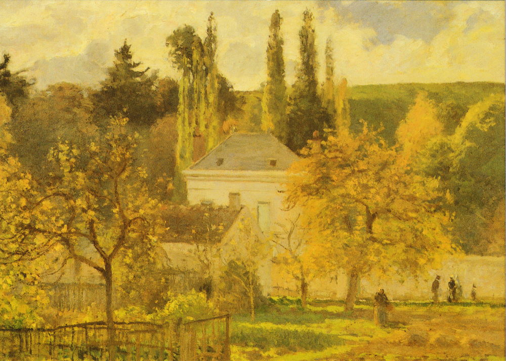 Kunstkarte Camille Pissarro "Villa in der Eremitage (Pontoise)" Kunstkarte Camille Pissarro "Villa in der Eremitage (Pontoise)"