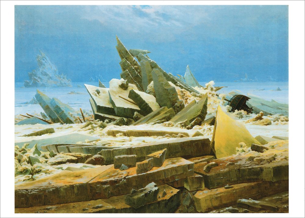 Kunstkarte Caspar David Friedrich "Das Eismeer"