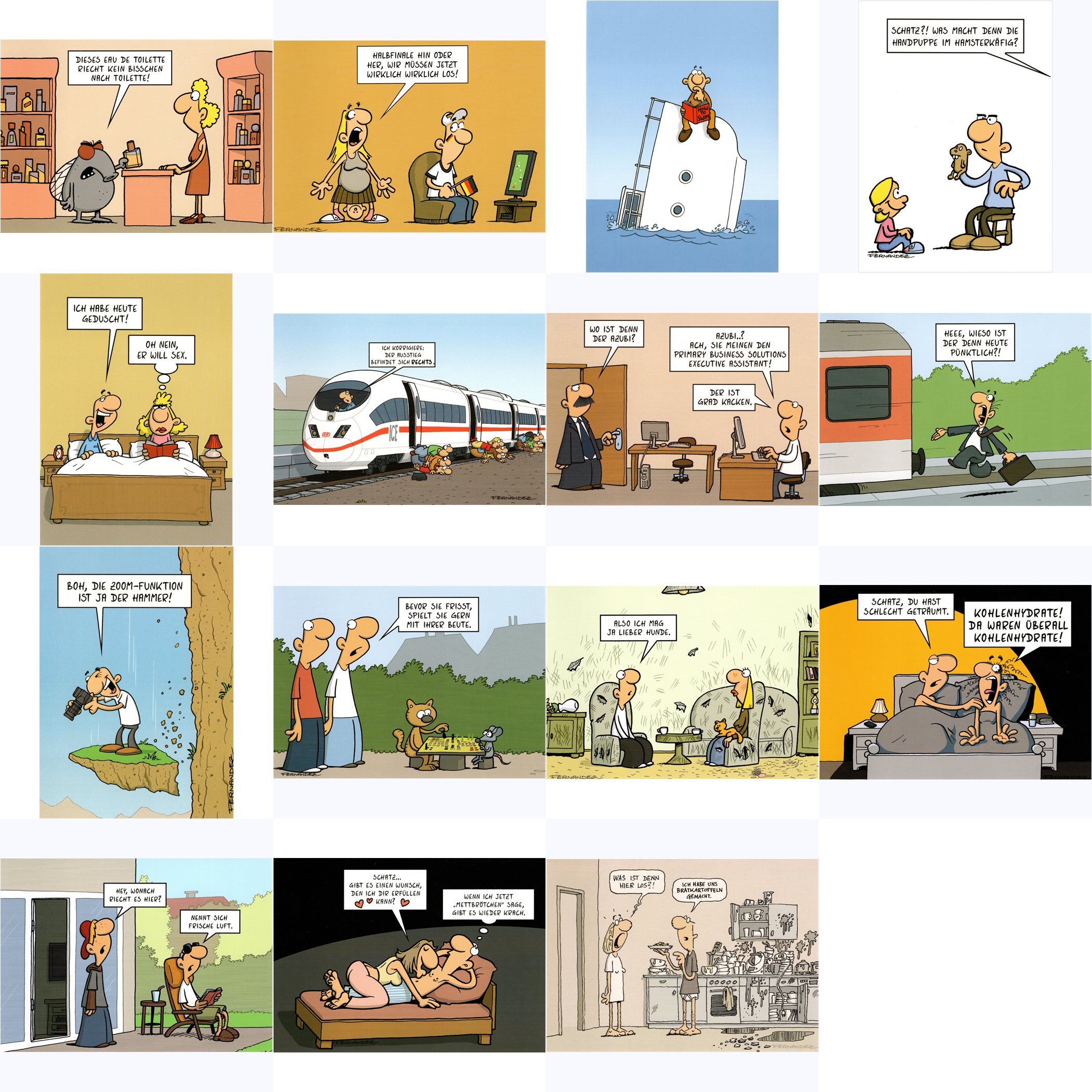 Postkarten-Komplett-Set Miguel Fernandez