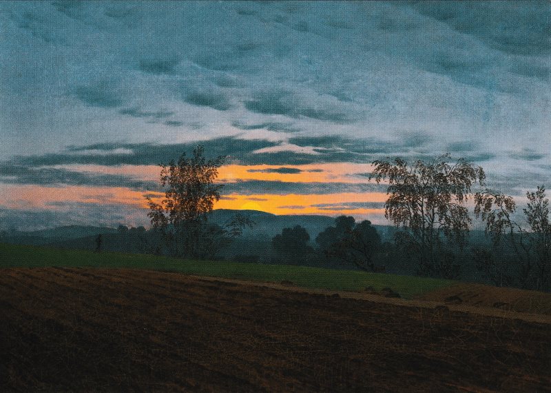 Kunstkarte Caspar David Friedrich "Sturzacker"