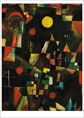 Kunstkarte Paul Klee "Der Vollmond"