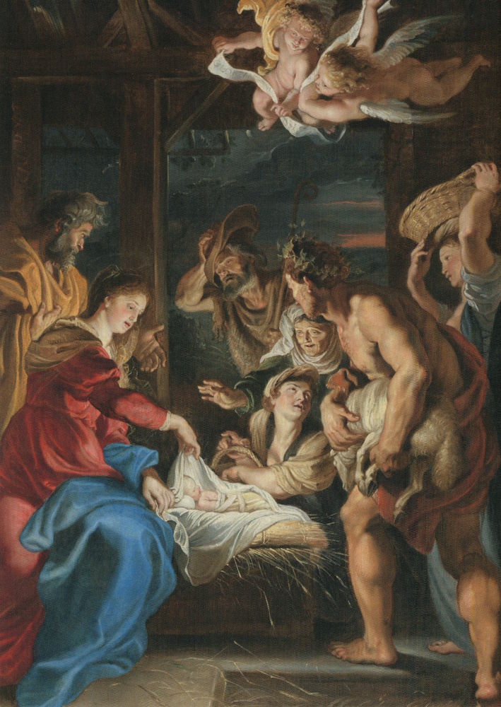 Kunstkarte Peter Paul Rubens "Anbetung der Hirten"