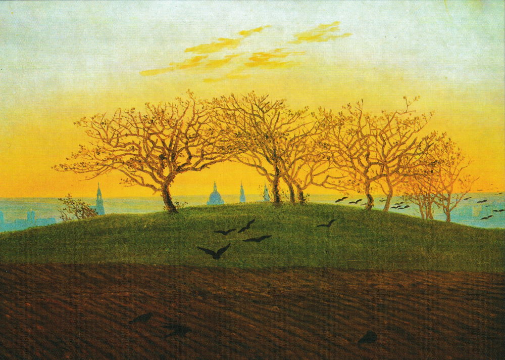 Kunstkarte Caspar David Friedrich "Hügel mit Bruchacker bei Dresden" Kunstkarte Caspar David Friedrich "Hügel mit Bruchacker bei Dresden"