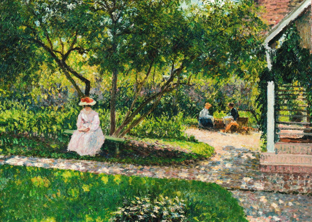 Kunstkarte Camille Pissarro "Eine Ecke im Garten, Eragny, abends" Kunstkarte Camille Pissarro "Eine Ecke im Garten, Eragny, abends"