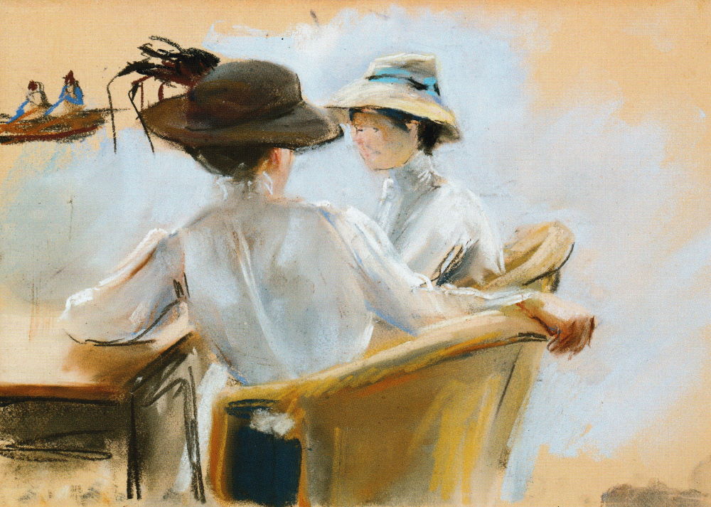 Kunstkarte Max Liebermann "Zwei Damen am Wasser" Kunstkarte Max Liebermann "Zwei Damen am Wasser"