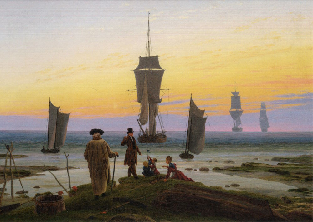 Kunstkarte Caspar David Friedrich "Die Lebensstufen"