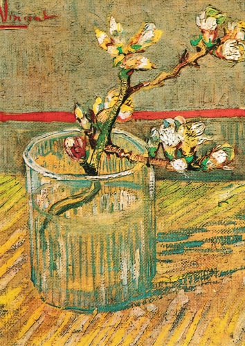 Kunstkarte Vincent van Gogh "Mandelblütenzweig"