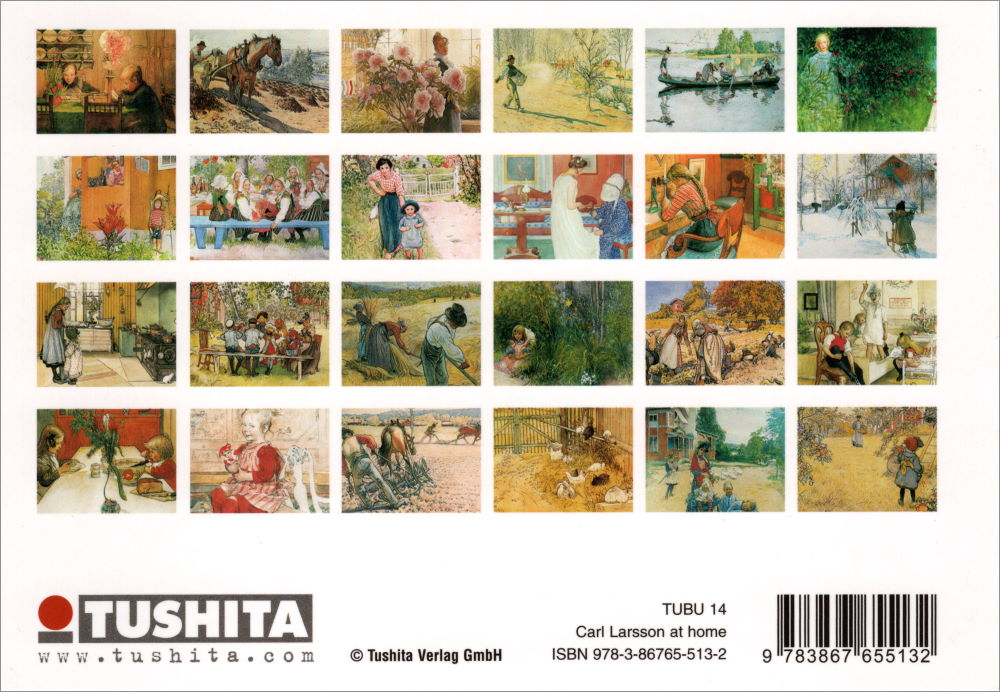Postkartenbuch Carl Larsson mit 24 hochwertigen Motiven