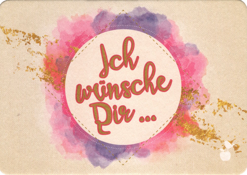 Postkarte "Ich wünsche Dir ..." Papp-Postkarte "Ich wünsche Dir ..."