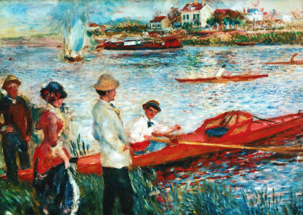 Kunstkarte Pierre Auguste Renoir "Ruderer bei Chatou"