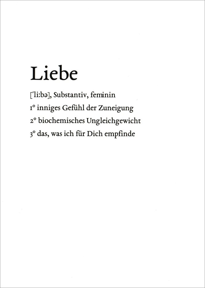 Lexikarte "Liebe" Lexikarte "Liebe"