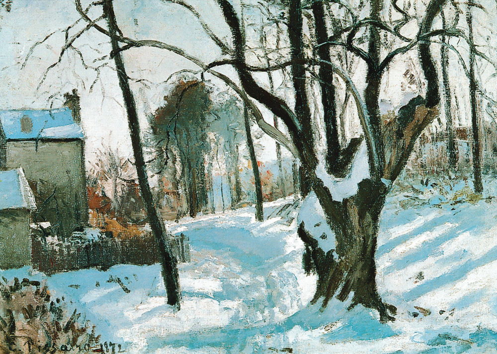 Kunstkarte Camille Pissarro "Louvanciennes (Schneelandschaft)" Kunstkarte Camille Pissarro "Louvanciennes (Schneelandschaft)"